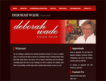 Tablet Screenshot of deborahwadeestatesales.com